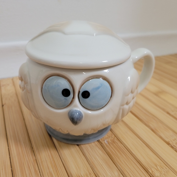 OWL tea cup with strainer Mug - Picture 3 of 17